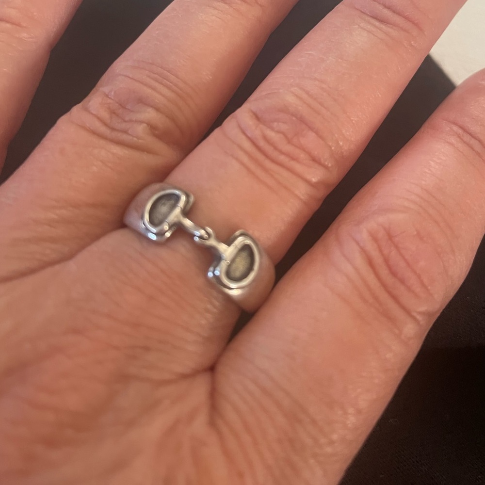 New-Sterling Silver D-Ring Snaffle Bit Ring - image 1